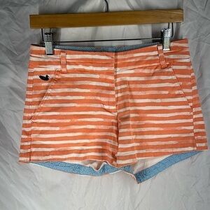 Southern Marsh shorts orange and white striped size 2